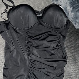 Torrid black push up swim suit one piece